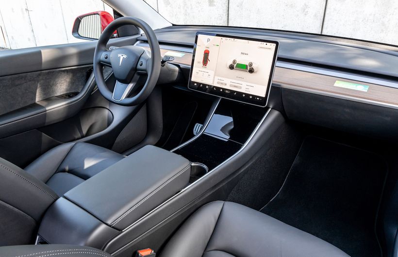 Tesla Model Y interior front